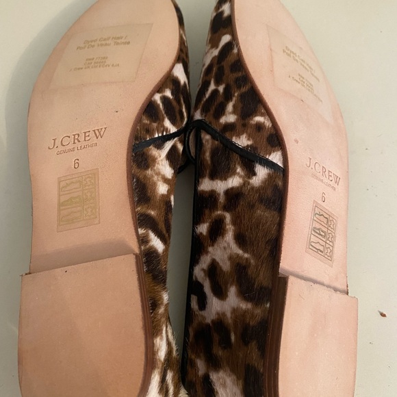 J. Crew - calf hair leather loafers - size 6 - Picture 5 of 5